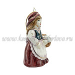 Елочная игрушка "Красная шапочка" (цветная с золотом), ШФ-053С