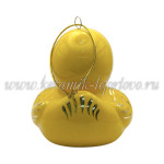 Елочная игрушка "Уточка" (цветная с золотом), ШФ-053С
