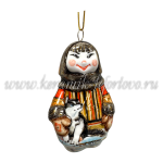 Елочная игрушка "Чукча" VIP (цветная с золотом), ШФ-053С