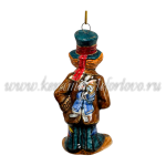Елочная игрушка "Шляпник" VIP (цветная с золотом), ШФ-053С