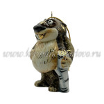 Елочная игрушка "Бобер из Простоквашино" (цветная с золотом), ШФ-053С