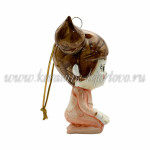 Елочная игрушка "Вера Павловна" (цветная с золотом), ШФ-053С