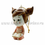 Елочная игрушка "Вера Павловна" (цветная с золотом), ШФ-053С