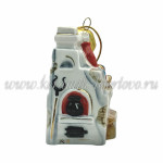 Елочная игрушка "Емеля на печи" (цветная с золотом), ШФ-053С