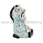 Елочная игрушка "Малыш в костюме лошадки" (цветная с золотом), ШФ-053С