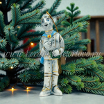 Елочная игрушка «Дровосек» новый (цветная с золотом) ШФ-053С