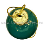 Елочная игрушка «Воздушный шарик» зеленый (цветная с золотом) ШФ-053С