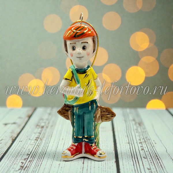 Елочная игрушка «Дядя Федор» (цветная с золотом) ШФ-053С