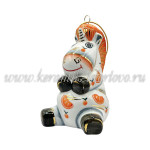 Елочная игрушка «Единорог» (цветная с золотом) ШФ-053С