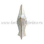 Елочная игрушка Макушка "Звезда" (цветная с золотом) ШФ-053С