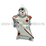 Елочная игрушка «Карта Туз» (цветная с золотом) ШФ-053С