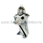 Елочная игрушка «Карта Туз» (цветная с золотом) ШФ-053С