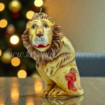 Елочная игрушка «Лев трусливый» (цветная с золотом), ШФ-053С