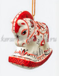 Елочная игрушка «Лошадка» мезенская акрил (цветная), ШФ-053С