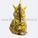 Елочная игрушка «Малыш в костюме жирафа» VIP (цветная с золотом), ШФ-053С