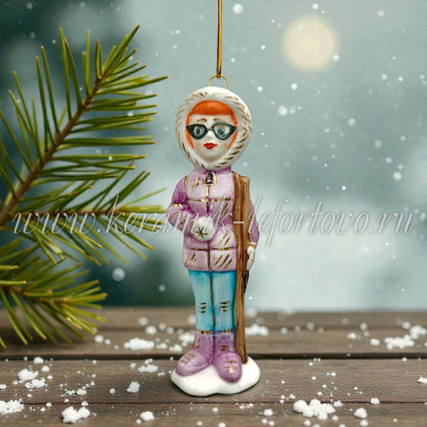 Елочная игрушка "Мама Простоквашино" (цветная с золотом), ШФ-053С
