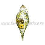 Елочная игрушка «Сосулька» VIP (цветная с золотом), ШФ-053С