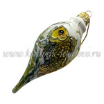 Елочная игрушка «Сосулька» VIP (цветная с золотом), ШФ-053С