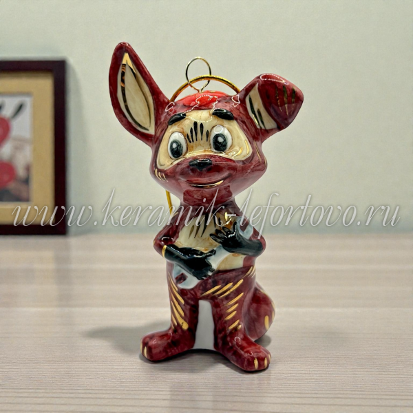 Елочная игрушка «Тама-Тама» (цветная с золотом), ШФ-053С