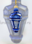 Елочная игрушка «Фонарик Москва» (кобальт с золотом), ШФ-053С
