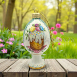 Елочная игрушка «Яйцо ХВ на ножке» Кулич акрил, 0,05 л, ШФ-053С