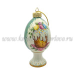 Елочная игрушка «Яйцо ХВ на ножке» Кулич акрил, 0,05 л, ШФ-053С