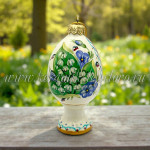 Елочная игрушка «Яйцо ХВ на ножке» Ландыши акрил, 0,05 л, ШФ-053С