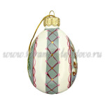 Елочная игрушка «Яйцо ХВ» Подснежники акрил, ШФ-053С