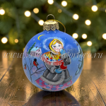 Елочная игрушка шарик 