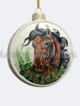 Елочная игрушка шарик 