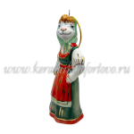 Елочная игрушка "Коза Крестьянка" (цветная с золотом), ШФ-053С