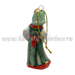 Елочная игрушка "Коза Крестьянка" (цветная с золотом), ШФ-053С