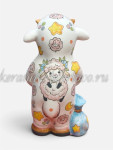 Елочная игрушка "Малыш в костюме овечки" VIP (цветная с золотом), ШФ-053С