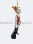 Елочная игрушка "Элли" (цветная с золотом), ШФ-053С