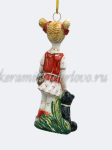 Елочная игрушка "Элли" (цветная с золотом), ШФ-053С