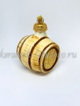 Елочная игрушка "Бочка Пивная" (цветные с золотом), 0,05 л, ШФ-053С