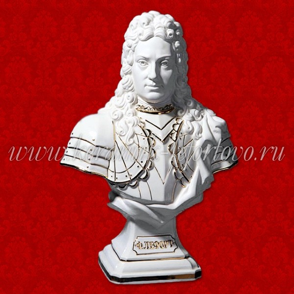 Бюст "Лефорт"(бисквит с золотом) Б-031С Бюст "Лефорт"(бисквит с золотом) Б-031С